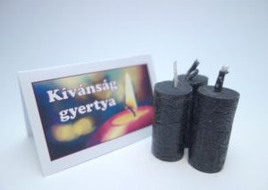 Kívánság gyertya – 4 cm Fekete