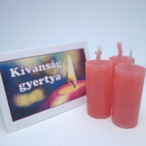 Kívánság gyertya – 4 cm Piros (vörös)