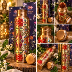 100% réz kulacs – tradicionális ájurvédikus rézpalack
