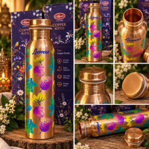 100% réz kulacs – tradicionális ájurvédikus rézpalack