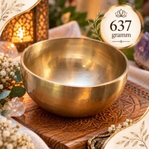 Tibeti hangtál 637 gramm – meditációhoz, relaxációhoz és hangterápiához